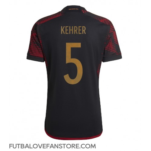 Nemecko Thilo Kehrer #5 Vonkajší futbalový dres MS 2022 Krátky Rukáv